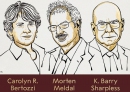 Các nhà khoa học được xướng tên ở giải Nobel Hóa học.