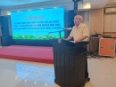 Ông Nguyễn Văn Cang - Chủ tịch Hội Đông y Bình Định phát biểu khai mạc buổi tập huấn