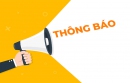 THÔNG BÁO