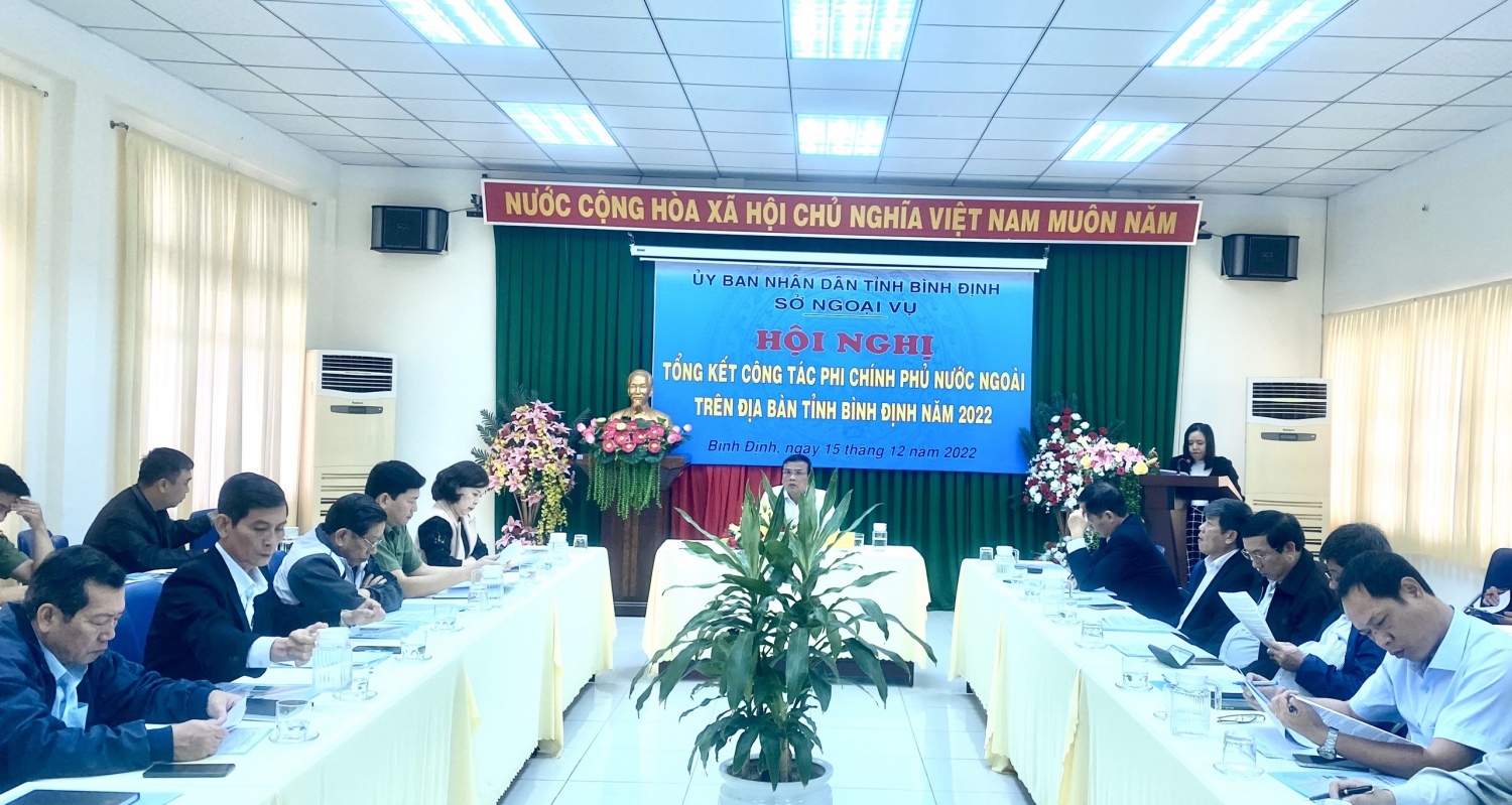 Hội nghị tổng kết công tác phi chính phủ nước ngoài trên địa bàn tỉnh năm 2022